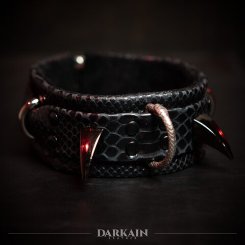 Black Snake Collar & Leash