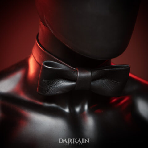 Leather Bow Tie