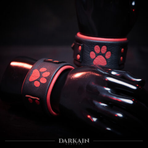 Leather Pup Cuffs